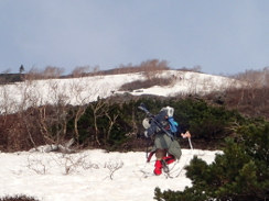 岩手山－山スキー（ハート沢滑走）①