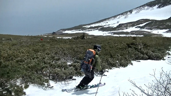 岩手山－山スキー（2015ハート沢滑走）②