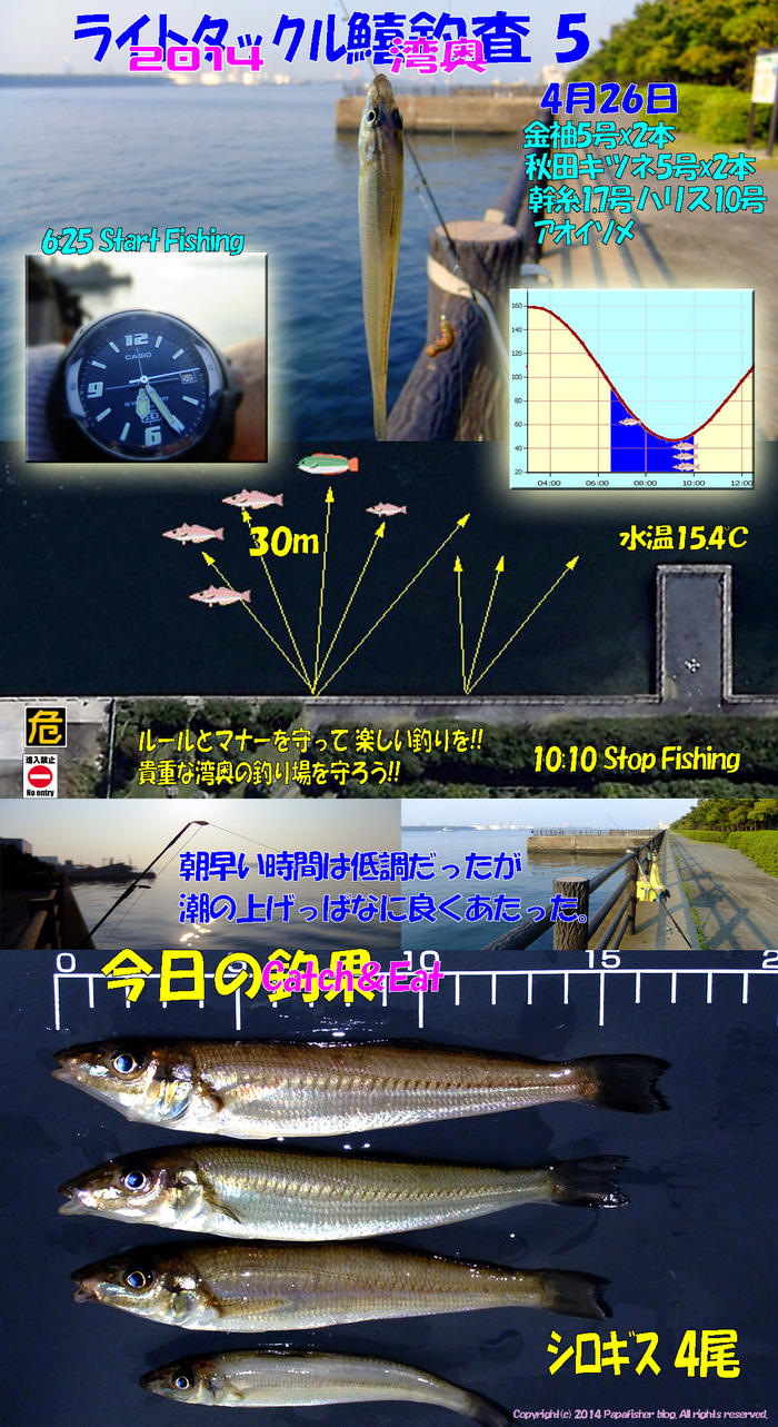 2014　ライトタックル鱚釣査5