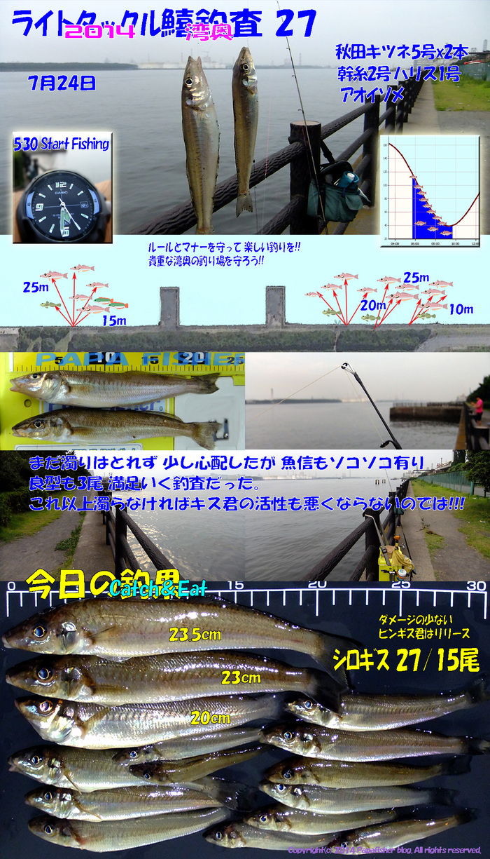 2014　ライトタックル鱚釣査27
