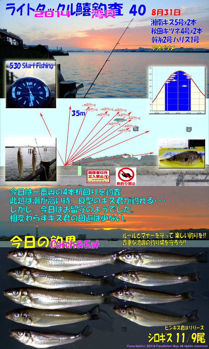2014　ライトタックル鱚釣査40