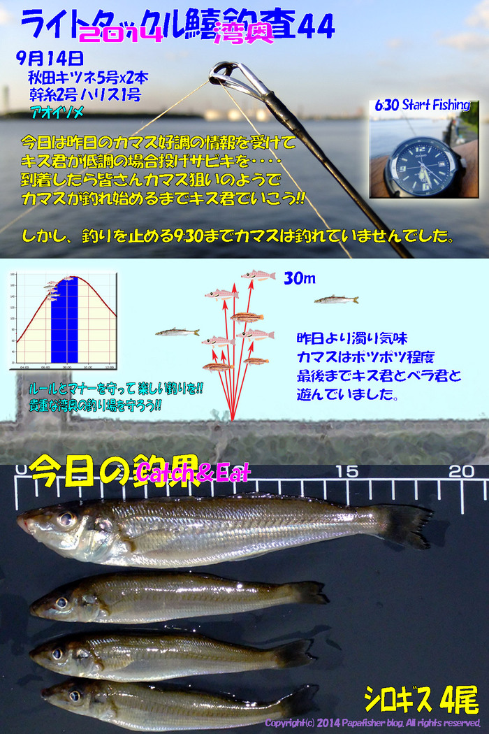 2014　ライトタックル鱚釣査44