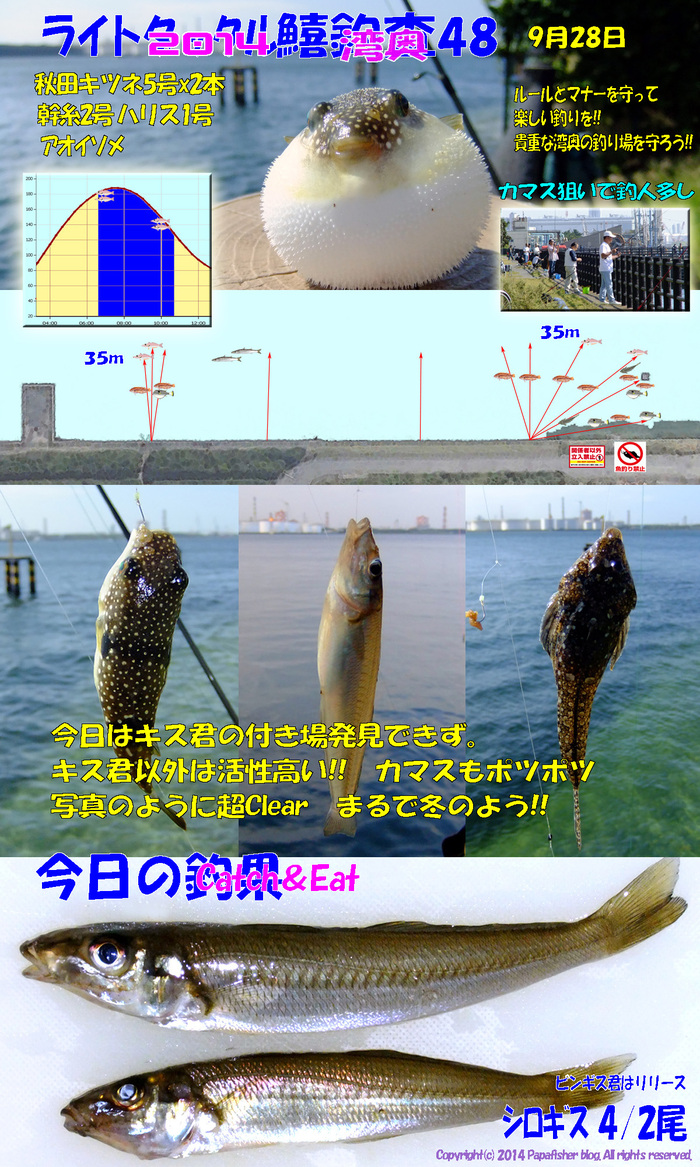 2014　ライトタックル鱚釣査48