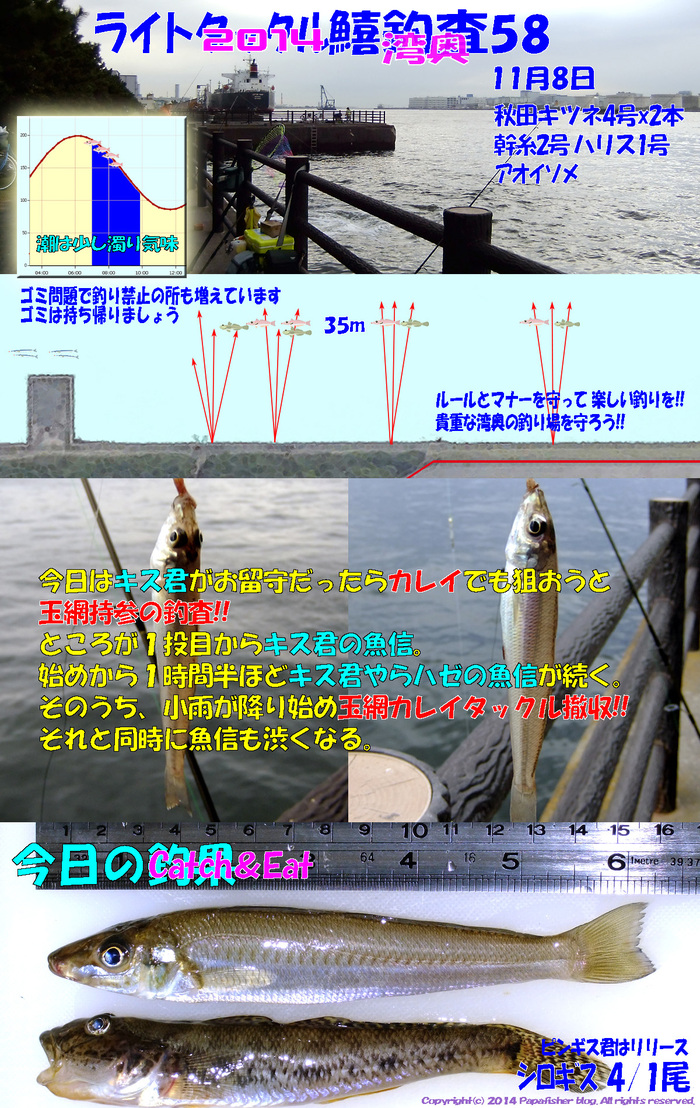 2014　ライトタックル鱚釣査58