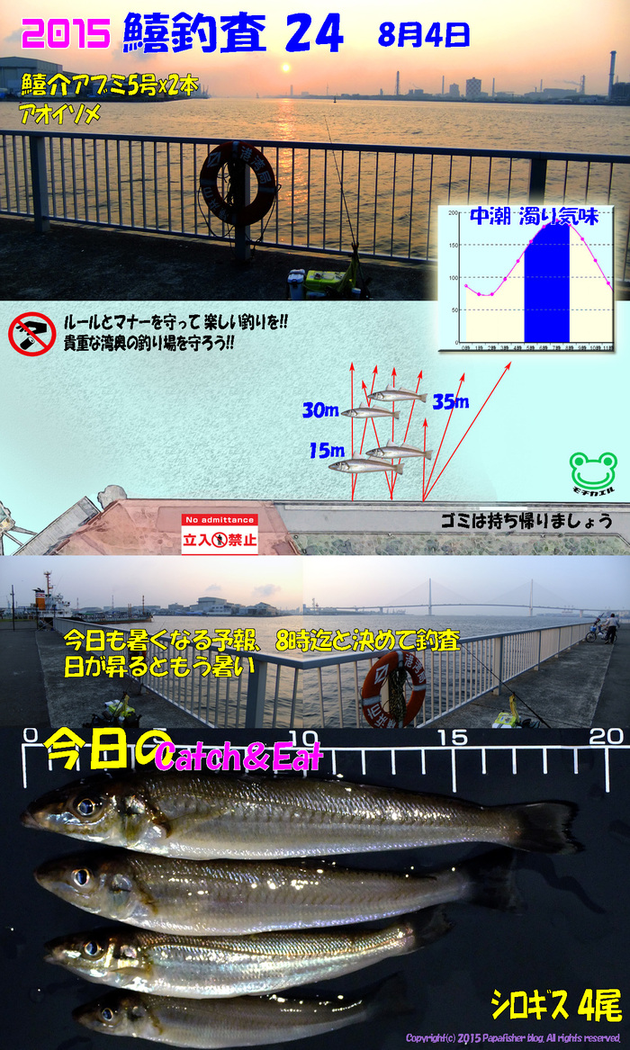 暑い日の出