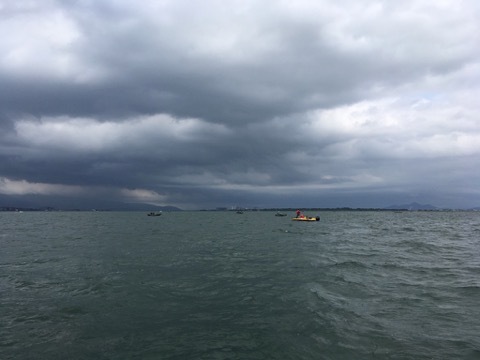 強風で荒れた琵琶湖をなんとか攻略 18-05-03／琵琶湖-ボート