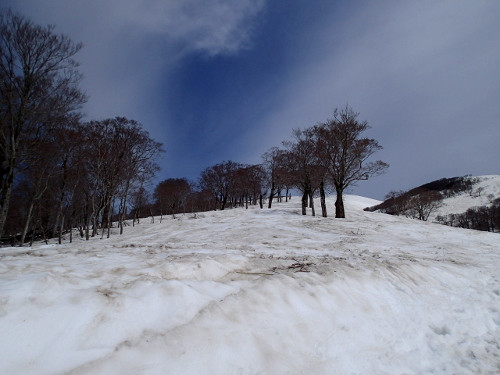 月山（姥ヶ岳）－山スキーリベンジ①