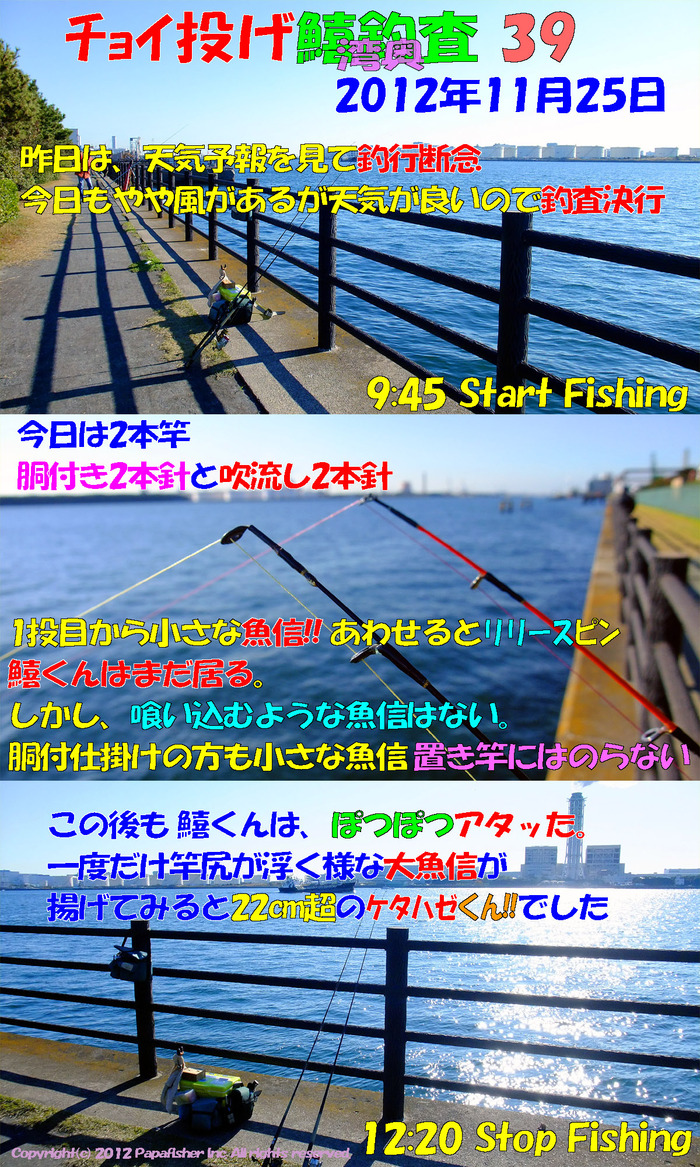 チョイ投げ鱚釣査 39　湾奥最終釣査??