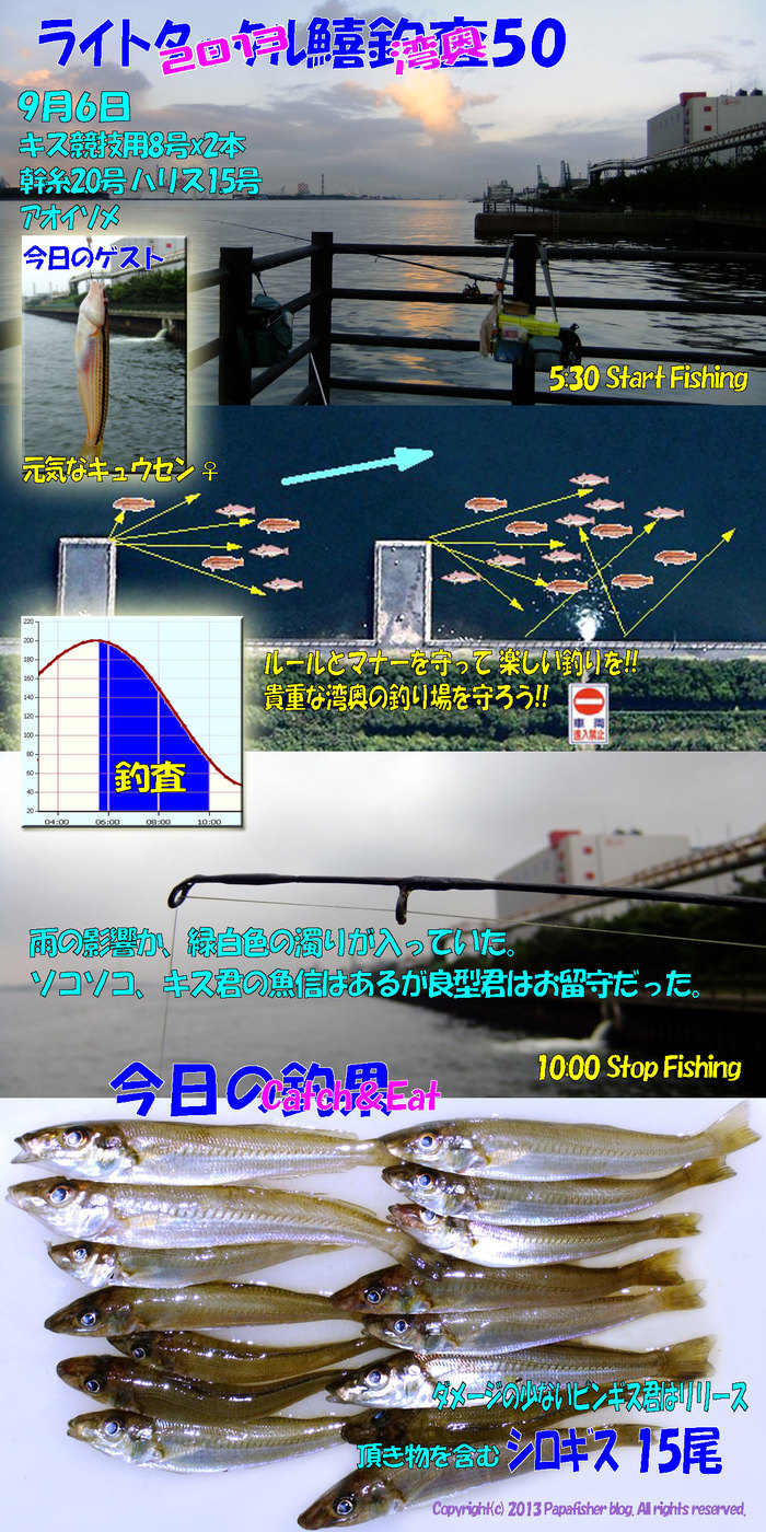 2013　ライトタックル鱚釣査50