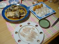 初スズキ　（そのー２・・・・いただきまーす）
