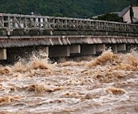 前に行ったことがある京都の川が氾濫してビックリです