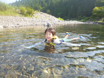 夏の川キャンプ