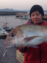 マダイ75cm!! 2013/12/23 22:22:27