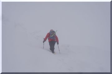 冬の大山登山　続き