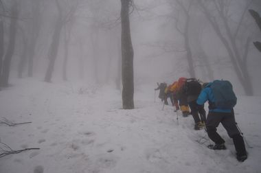 雪の大山