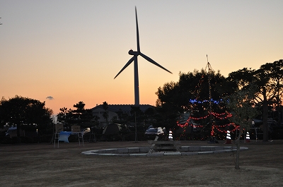 竜洋海洋公園オートキャンプ場クリスマスキャンプ