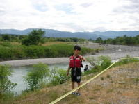 河川敷キャンプ