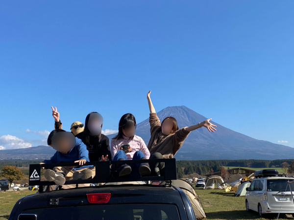 今年も富士山のふもとでキャンプ