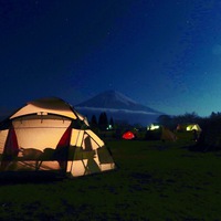 真夜中の富士山。 2016/03/27 00:03:00