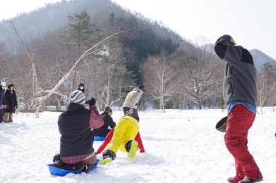 パワーズ雪中キャンプ in大鬼谷オートキャンプ場  2014.2