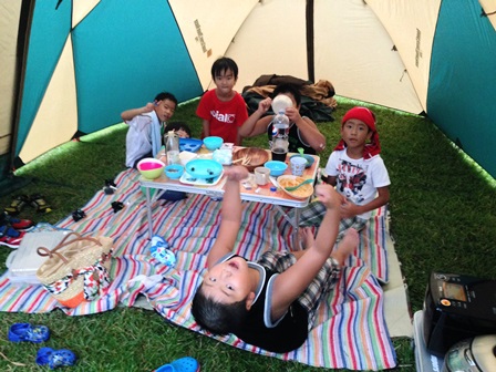 夏休み最後のキャンプ(2014.8.30-31)