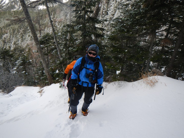 初冬、登り始めは恒例の赤岳登山。