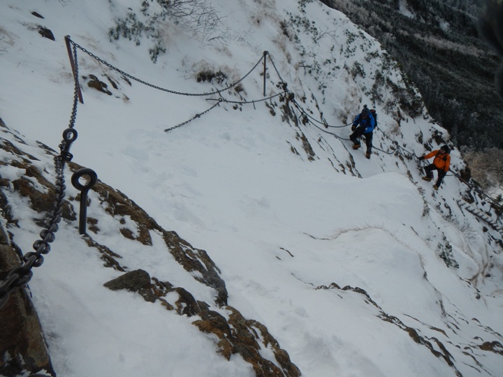 初冬、登り始めは恒例の赤岳登山。