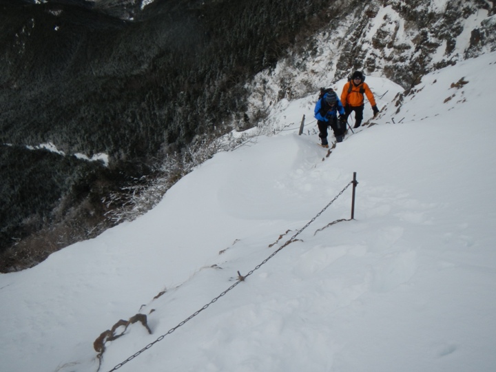 初冬、登り始めは恒例の赤岳登山。