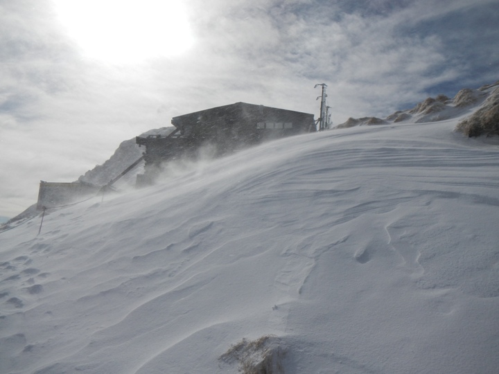 初冬、登り始めは恒例の赤岳登山。