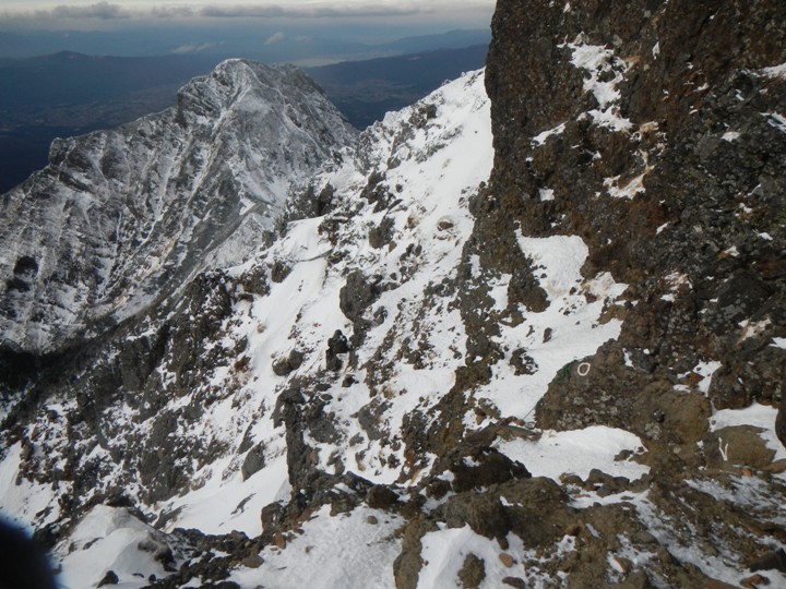 初冬、登り始めは恒例の赤岳登山。