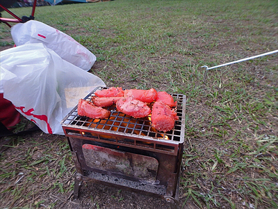 無人島より望む！花火キャンプ 2015