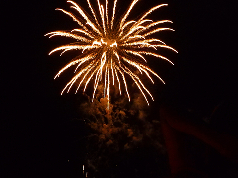 無人島より望む！花火キャンプ 2015