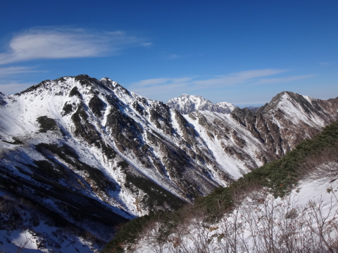 今季初の雪山は蓮華岳　大沢小屋テント泊