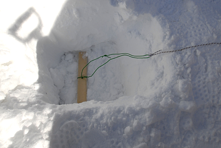 とりあえずキャンプでしょう。:雪用ペグ