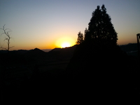 云佛山へ朝日を見に