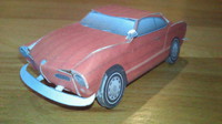 ペーパークラフト　1966 KARMANN-GHIA COUPE