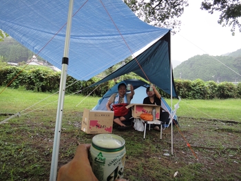 雨でも行く！四万十キャンプ