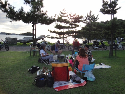 嫁カブデビュー♪　鴨池キャンプ