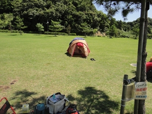 嫁カブデビュー♪　鴨池キャンプ