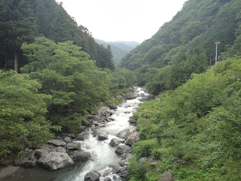 ハンターカブで行く！中津渓谷　キャンプ編