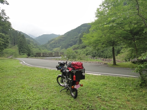 ハンターカブで行く！中津渓谷　キャンプ編