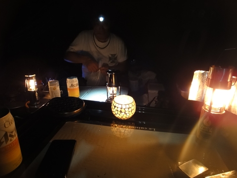 梅雨の合間に・・・　清流肱川カヌー基地キャンプ