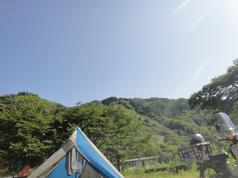 梅雨の合間に・・・　清流肱川カヌー基地キャンプ