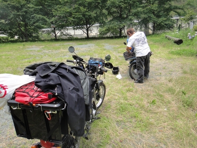 梅雨の合間に・・・　清流肱川カヌー基地キャンプ