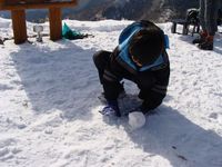お初！雪山