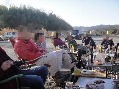 冬キャン練習会　かわせみ河原オフ