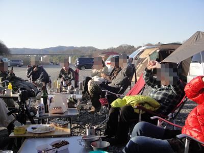 冬キャン練習会　かわせみ河原オフ