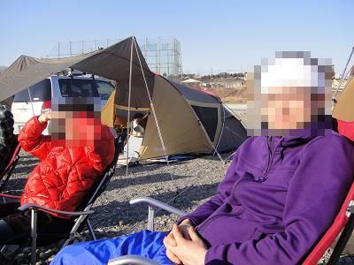冬キャン練習会　かわせみ河原オフ