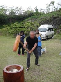 第１２回　spdc　in　ながおね　餅つき