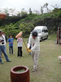 第１２回　spdc　in　ながおね　餅つき